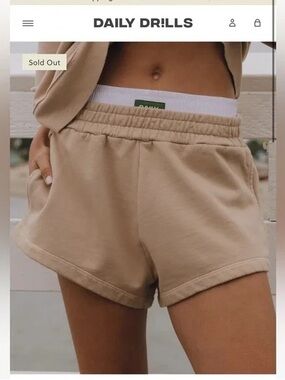 Daily Drills Boxer Super Shorts Cafe and White XS/S